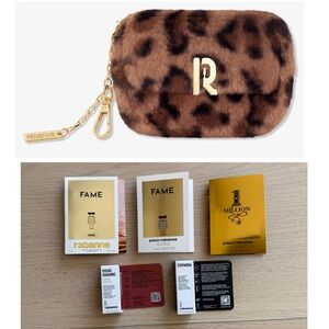 Rabanna Faux Fur Mini Bag Keychain and Beauty Bundle